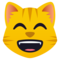 Grinsende Katze Mit Lachenden Augen