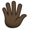 Hand Mit Gespreizten Fingern: Dunkle Hautfarbe