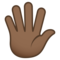 Hand Mit Gespreizten Fingern: Mitteldunkle Hautfarbe