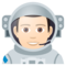 Astronaut: Helle Hautfarbe