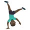 Rad Schlagender Mann: Dunkle Hautfarbe
