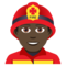Feuerwehrmann: Dunkle Hautfarbe
