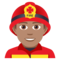 Feuerwehrmann: Mittlere Hautfarbe