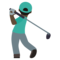 Golfer: Dunkle Hautfarbe