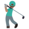 Golfer: Mittlere Hautfarbe