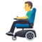 Mann In Elektrischem Rollstuhl