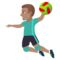 Handballspieler: Mittlere Hautfarbe