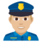Polizist: Mittelhelle Hautfarbe