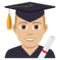 Student: Mittelhelle Hautfarbe