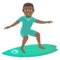 Surfer: Mitteldunkle Hautfarbe