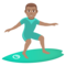 Surfer: Mittlere Hautfarbe