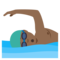 Schwimmer: Mitteldunkle Hautfarbe