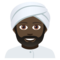 Mann Mit Turban: Dunkle Hautfarbe