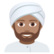 Mann Mit Turban: Mittlere Hautfarbe