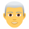 Mann: Weißes Haar