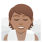 Person In Dampfsauna: Mittlere Hautfarbe