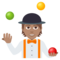 Jongleur(In): Mittlere Hautfarbe