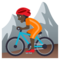 Mountainbiker(In): Dunkle Hautfarbe