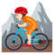 Mountainbiker(In): Helle Hautfarbe