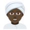 Person Mit Turban: Dunkle Hautfarbe