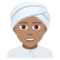 Person Mit Turban: Mittlere Hautfarbe