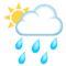 Sonne Hinter Regenwolke
