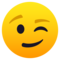 Zwinkerndes Gesicht