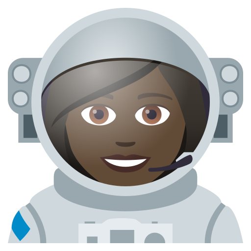 Astronautin: Dunkle Hautfarbe