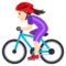 Radfahrerin: Helle Hautfarbe