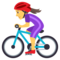 Radfahrerin