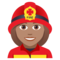 Feuerwehrfrau: Mittlere Hautfarbe
