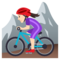 Mountainbikerin: Helle Hautfarbe