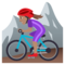 Mountainbikerin: Mittlere Hautfarbe