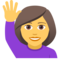 Frau Mit Erhobenem Arm