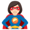 Superheldin: Helle Hautfarbe