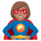 Superheldin: Mittlere Hautfarbe