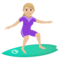Surferin: Mittelhelle Hautfarbe