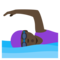 Schwimmerin: Dunkle Hautfarbe