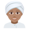 Frau Mit Turban: Mittlere Hautfarbe