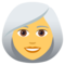 Frau: Weißes Haar