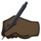 Schreibende Hand: Dunkle Hautfarbe