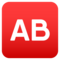 Großbuchstaben AB In Rotem Quadrat