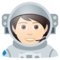 Astronaut(In): Helle Hautfarbe