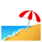 Strand Mit Sonnenschirm
