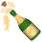 Flasche Mit Knallendem Korken