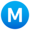 Buchstabe „M“ In Kreis