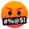 Gesicht Mit Symbolen Über Dem Mund