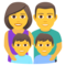 Familie: Mann, Frau, Junge, Junge