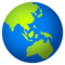 Globus Mit Asien Und Australien