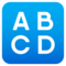 Eingabesymbol Lateinische Großbuchstaben
